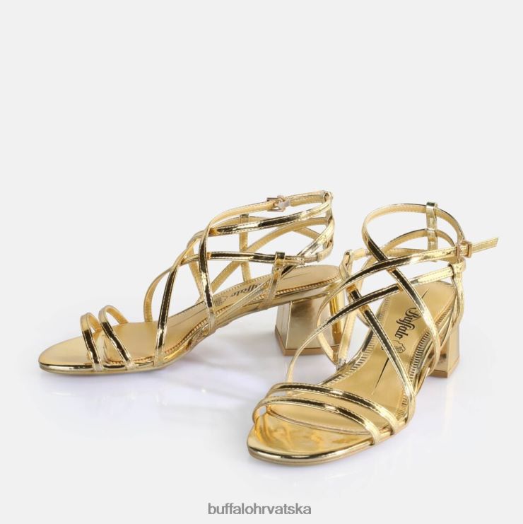 zlato Buffalo veganske sandale na petu lilly cage |sandale TDD6T290